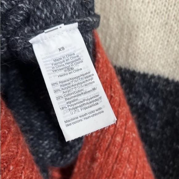 MADEWELL Striped Baxter Sweater Tunic Size XS - Picture 9 of 10